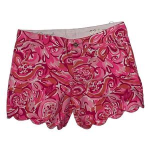Lilly Pulitzer Buttercup Shorts 00 Pink Pout Mango Salsa